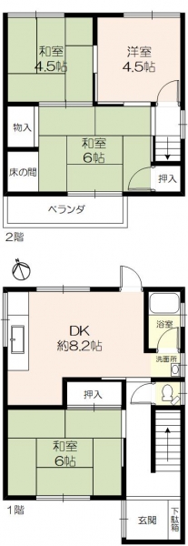 神戸市西区王塚台 中古一戸建間取画像