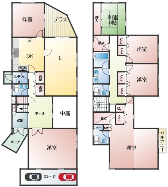 神戸市東灘区向洋町中 中古一戸建間取画像