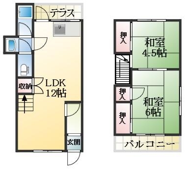 神戸市垂水区馬場通 中古一戸建間取画像